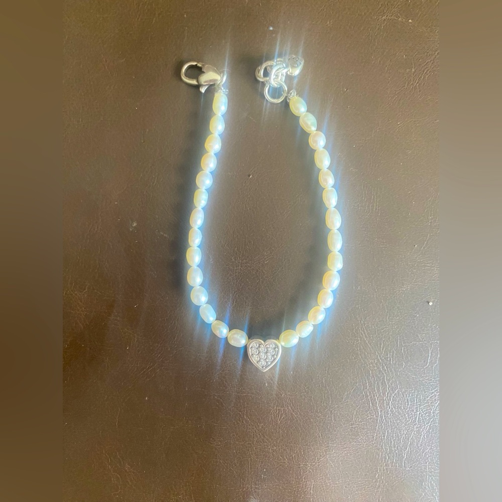 Brighton Meridian Zenith Heart Pearl Bracelet